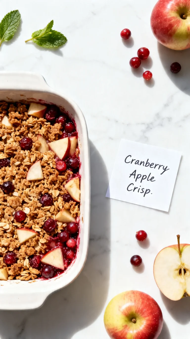 The Best Cranberry Apple Crisp Recipe