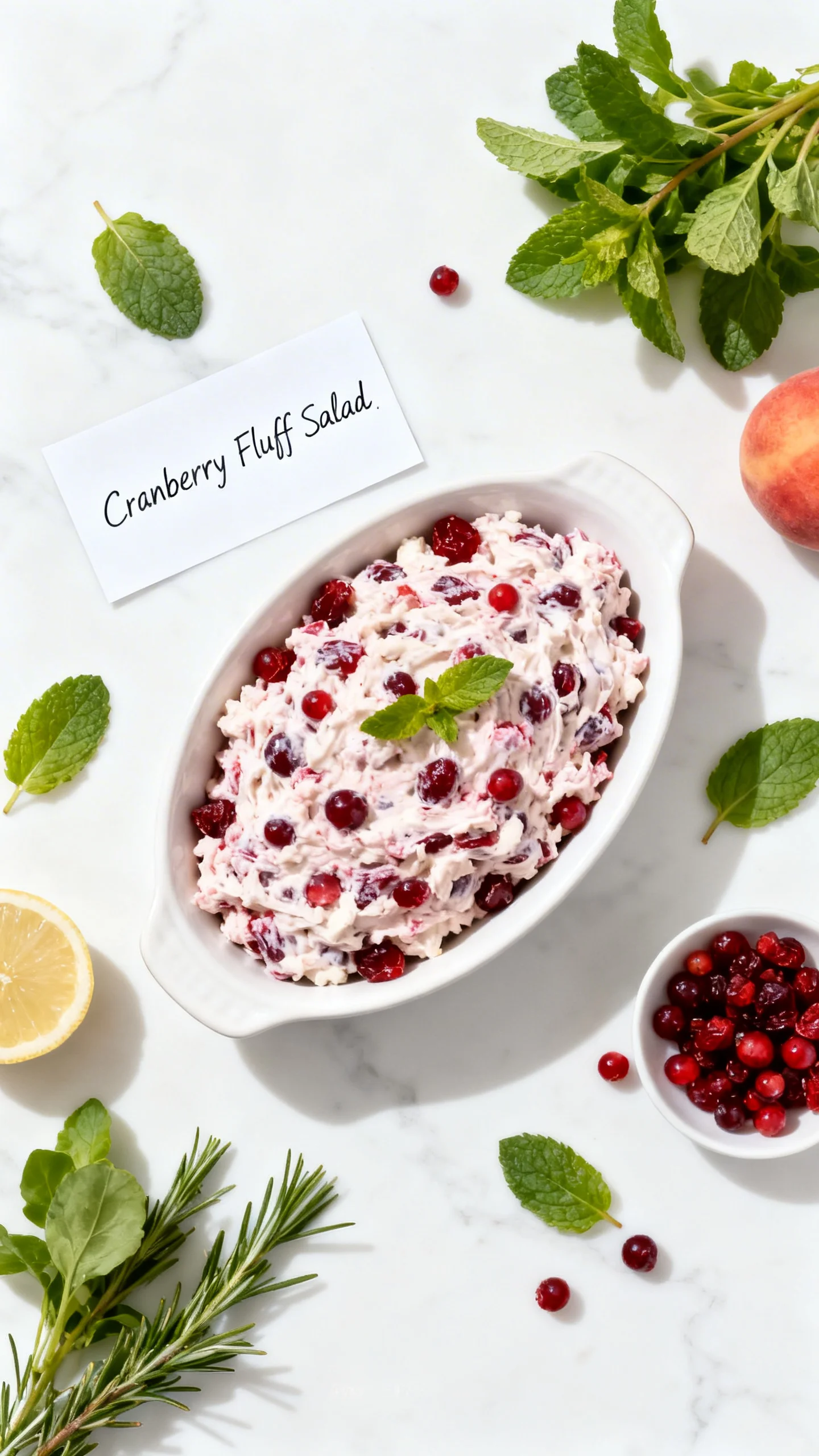 Cranberry Fluff Salad step by step