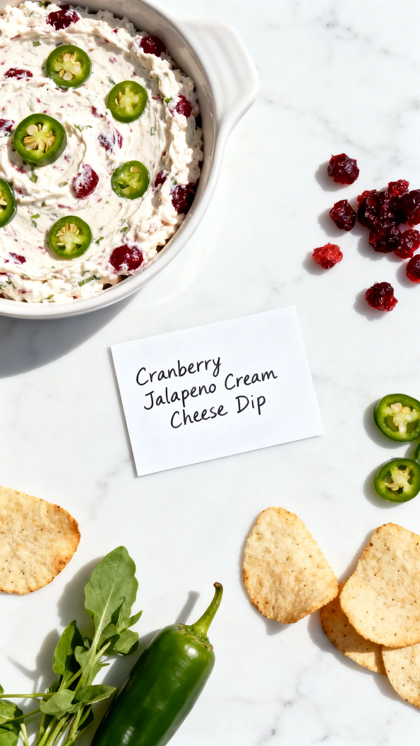 Cranberry Jalapeno Cream Cheese Dip step by step