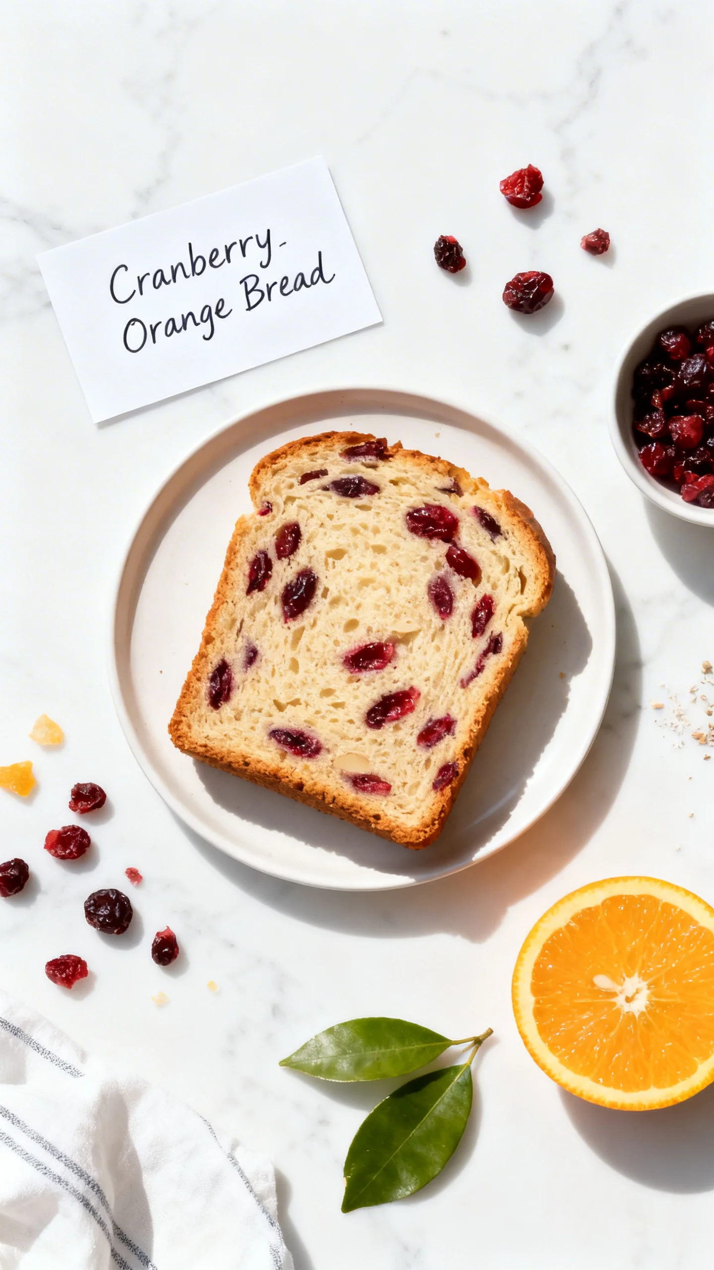 Cranberry Orange Bread step by step