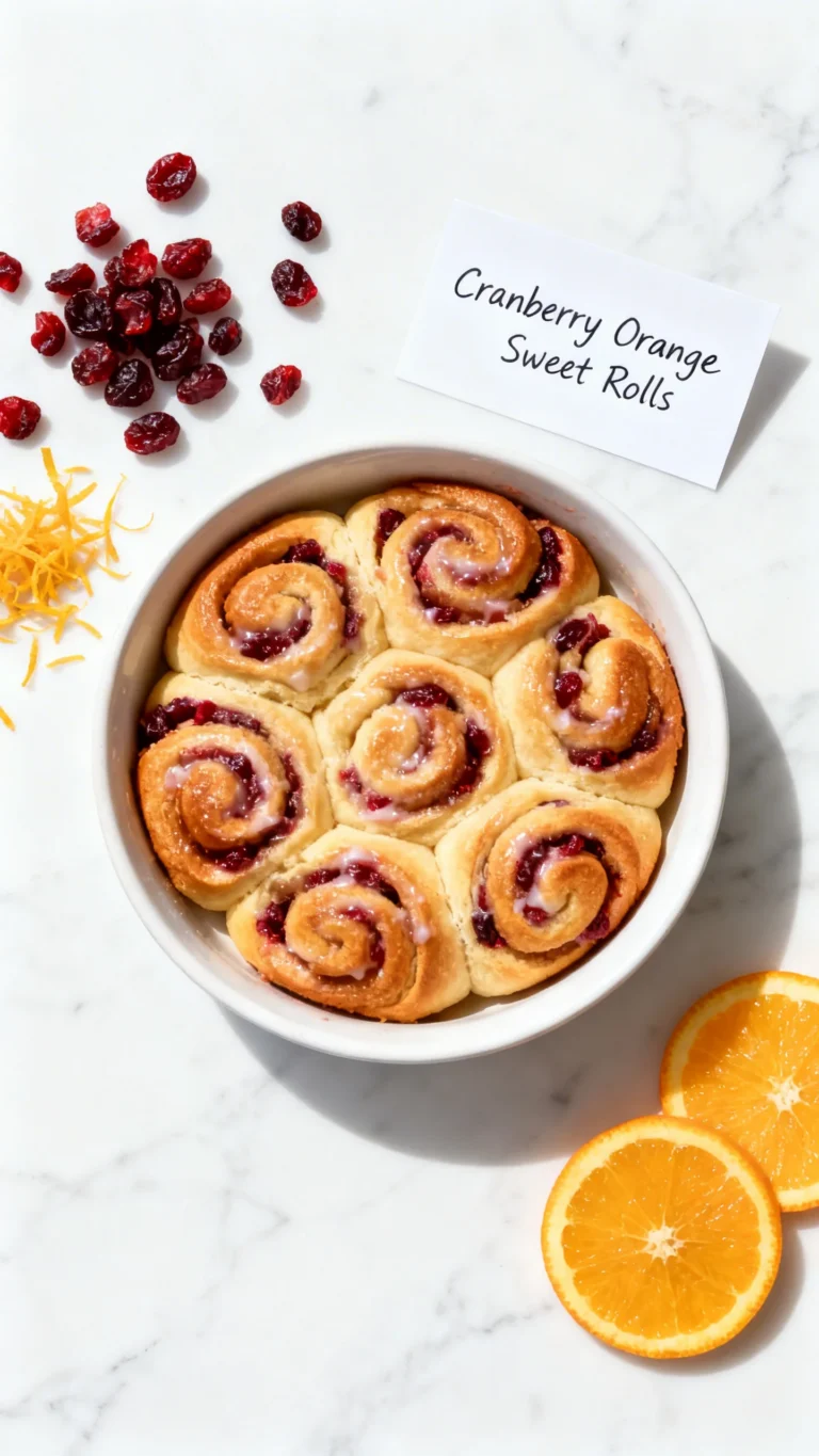 Cranberry Orange Sweet Rolls Recipe