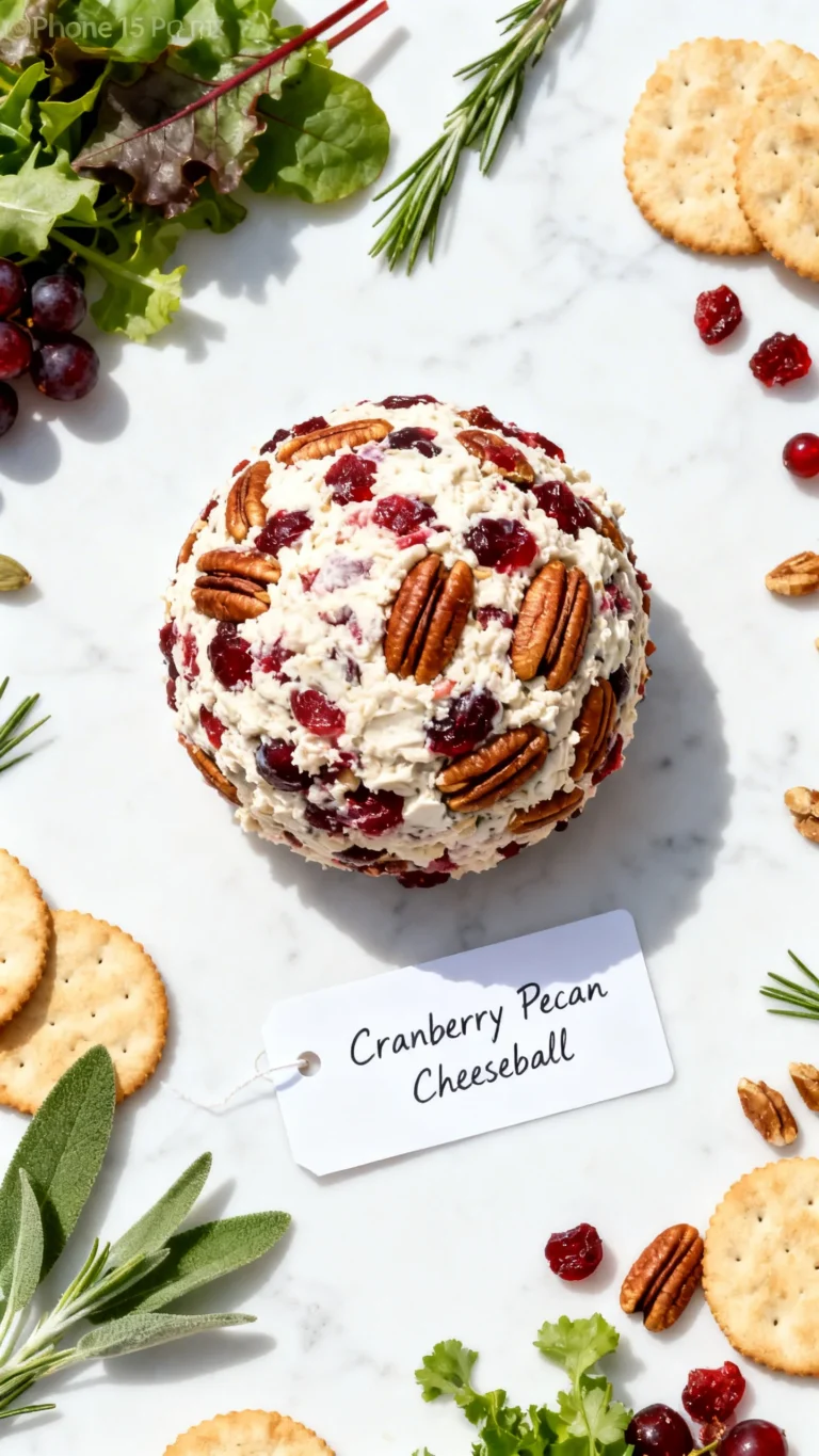 Cranberry Pecan Cheese Ball Recipe