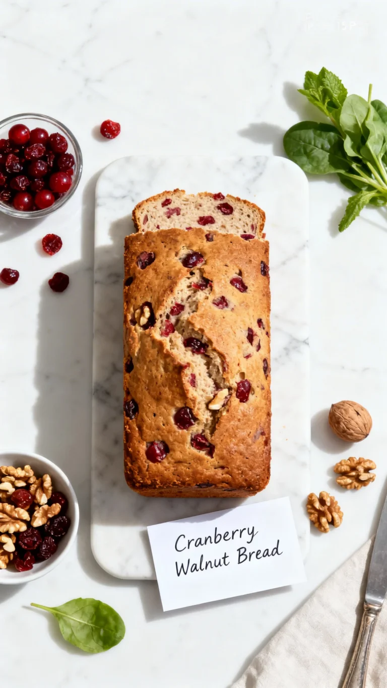 Mom’s Cranberry Walnut Bread Recipe
