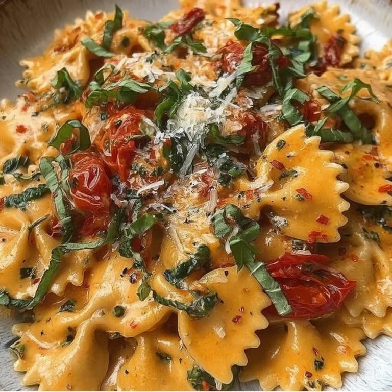 Creamy Tuscan Slow Roasted Tomato Pasta Recipe