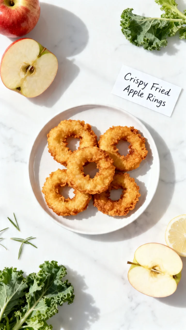 Crispy Fried Battered Apple Rings Recipe