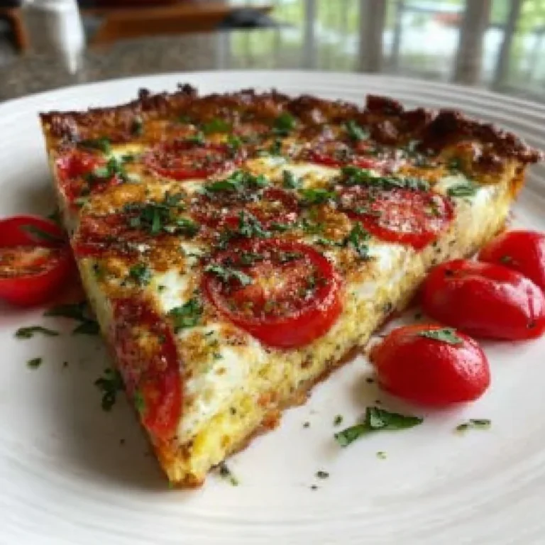 Irresistible Crustless Caprese Quiche Salad Recipe