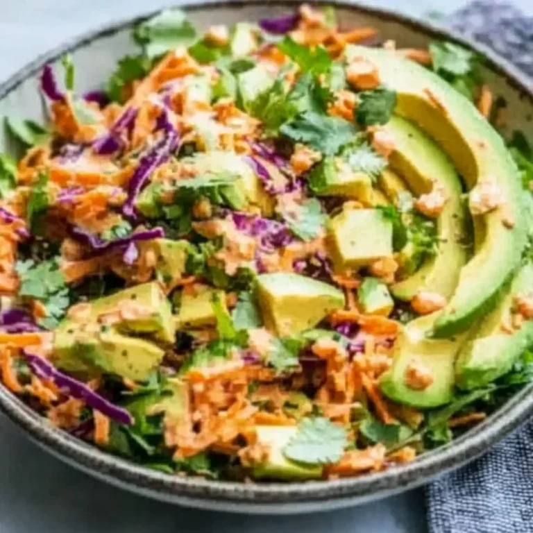 Shredded Thai Salad with Avocado Recipe