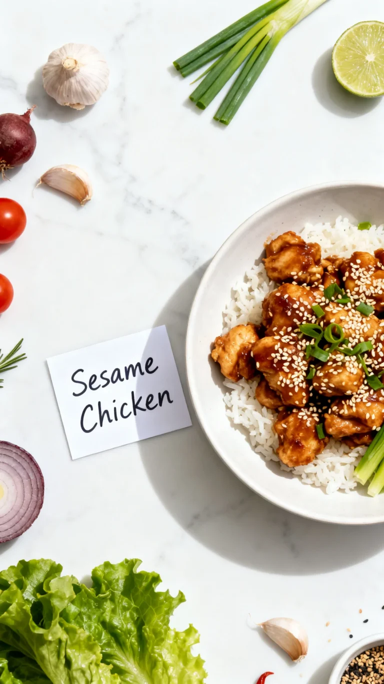 Healthy Sesame Chicken Recipe