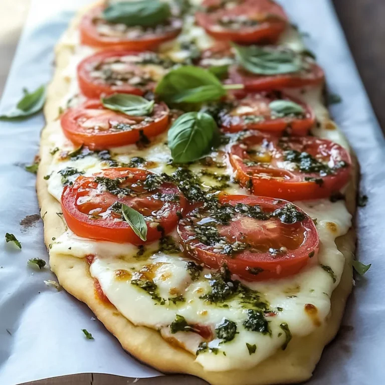 Delicious Margherita Flatbread Pizza Recipe