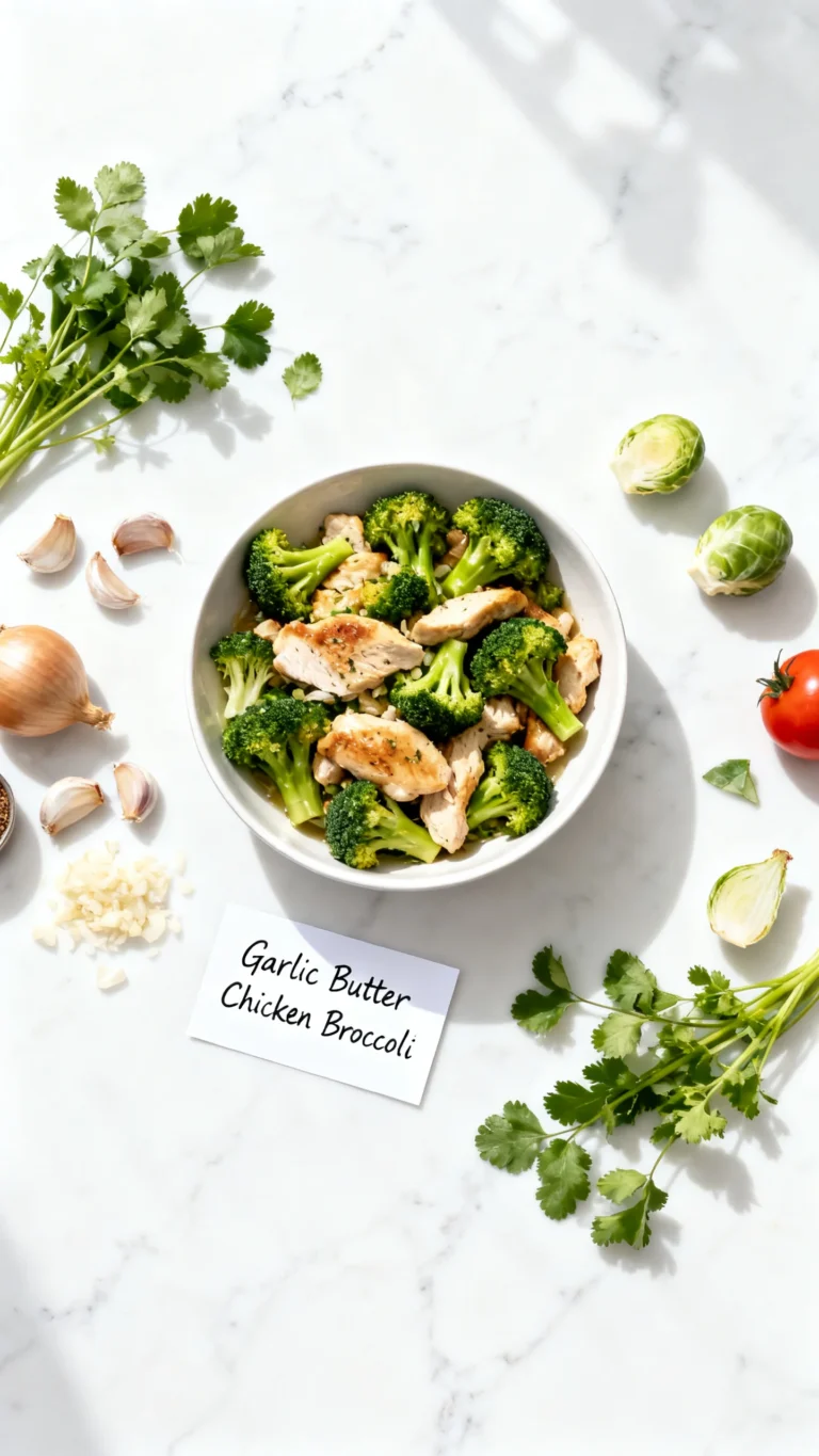 Garlic Butter Chicken & Broccoli Recipe
