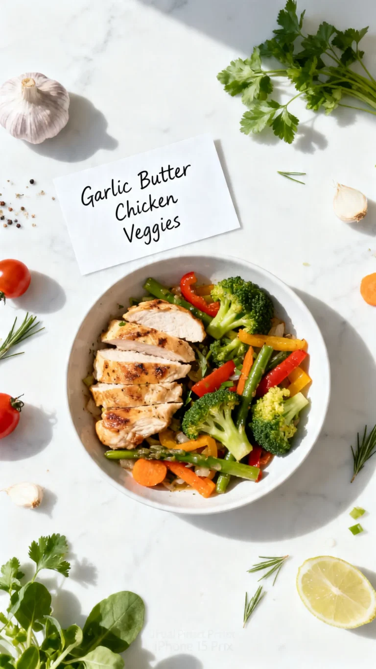 Sheet Pan Garlic Butter Chicken And Veggies Recipe