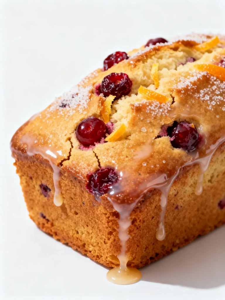 Glazed Cranberry Orange Loaf Recipe