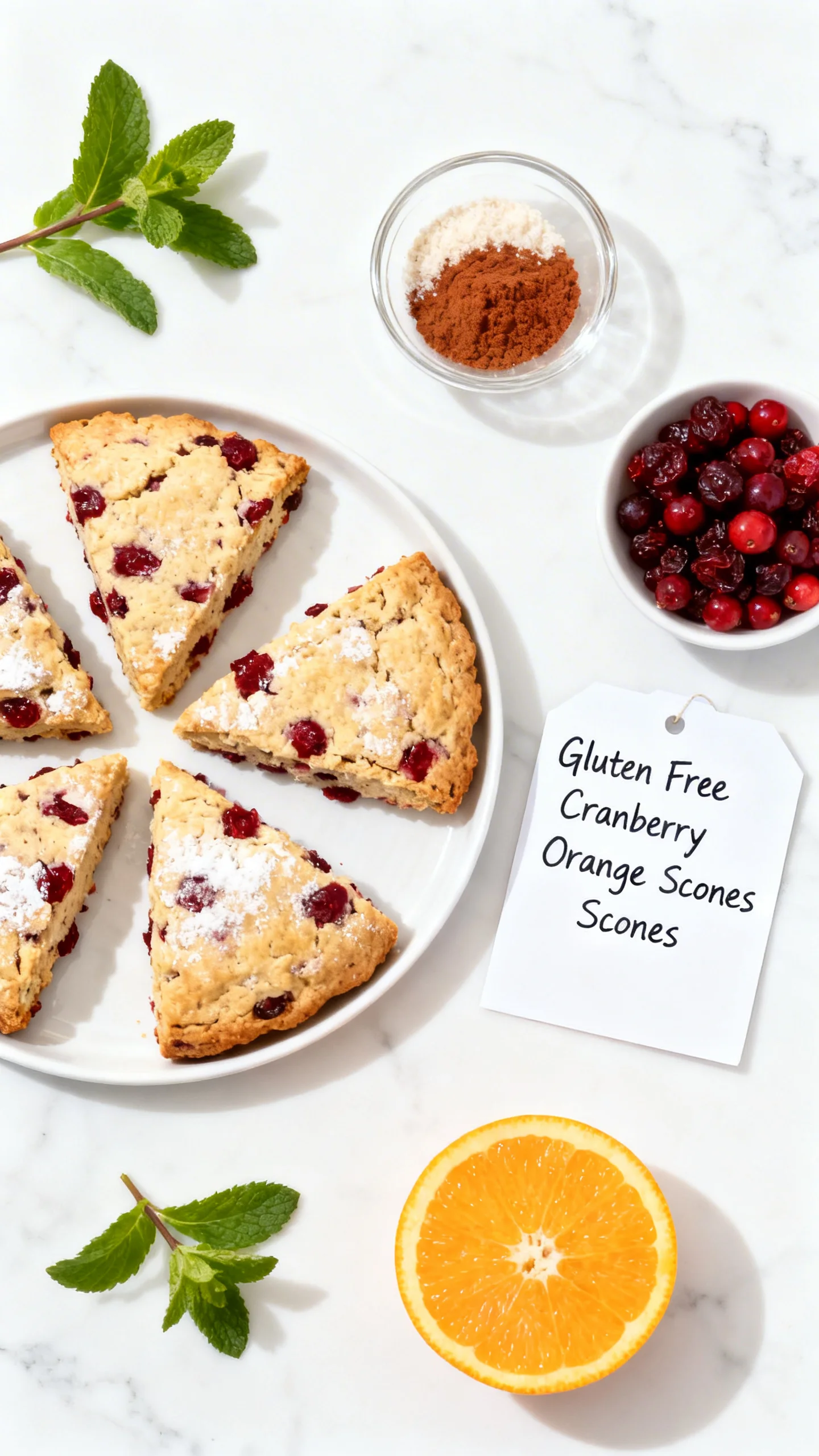 Gluten Free Cranberry Orange Scones step by step