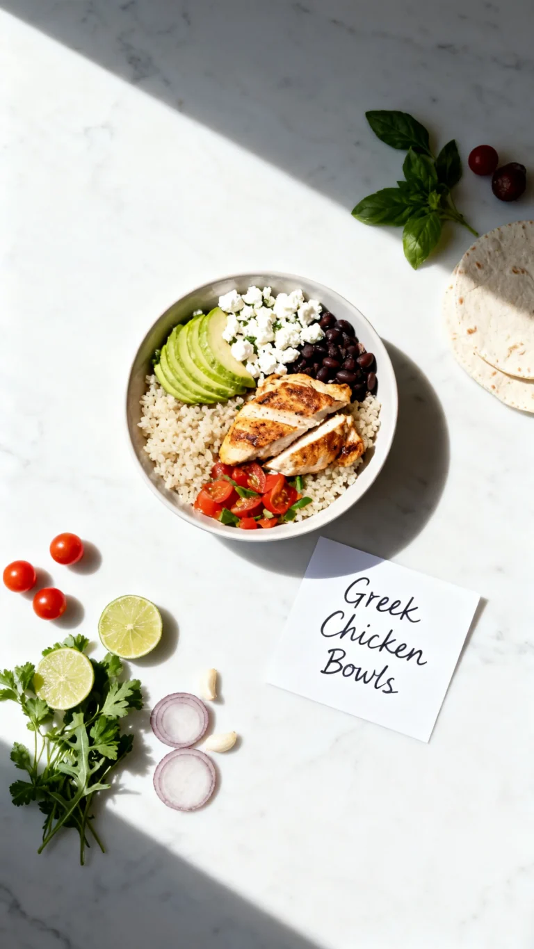 Greek Chicken Bowls Recipe