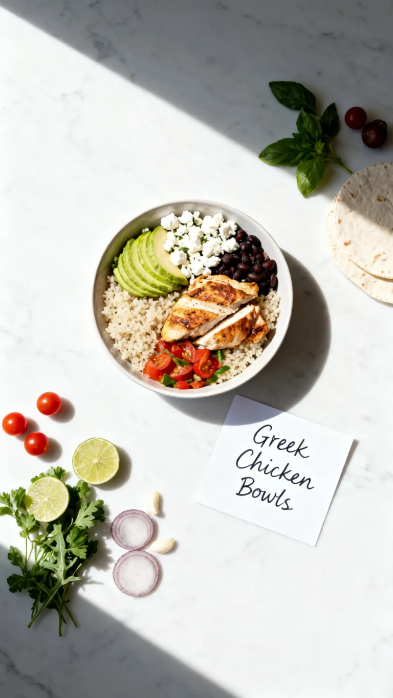 Greek Chicken Bowls Recipe