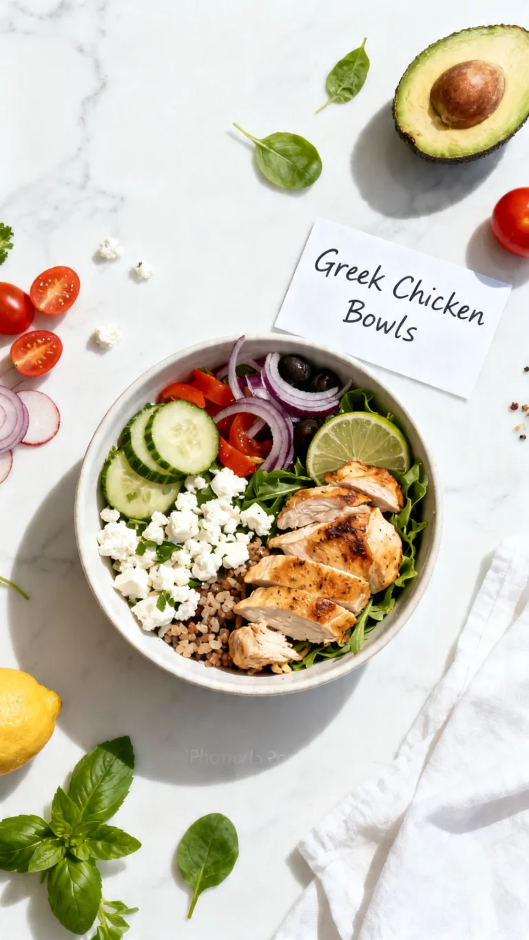 Greek Chicken Bowls Recipe