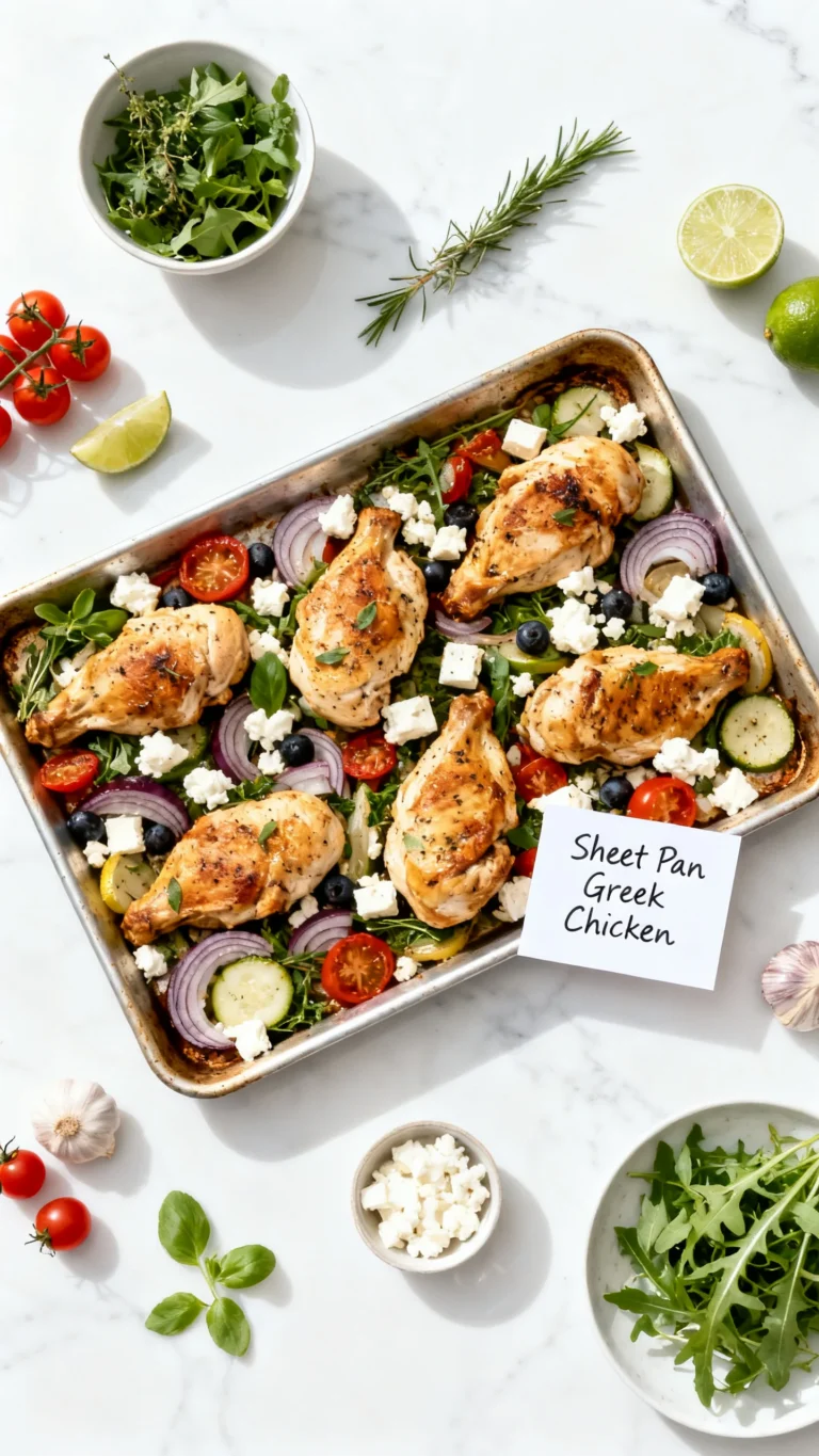Sheet Pan Greek Chicken and Veggies Easy Recipe