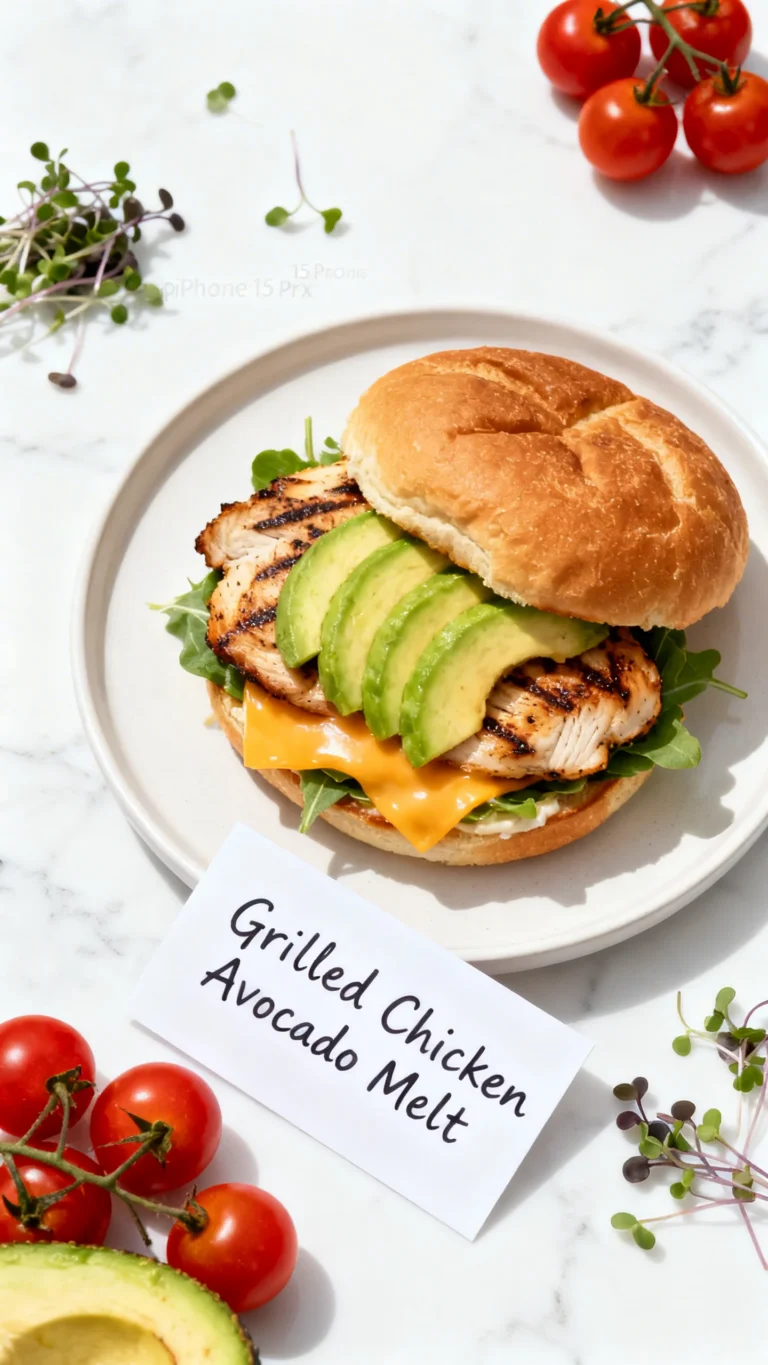 Chicken Avocado Melt Sandwich Recipe