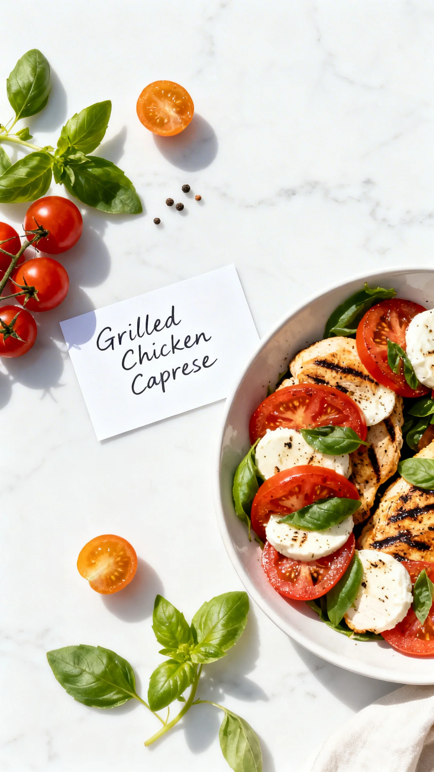 Grilled Chicken Caprese step by step