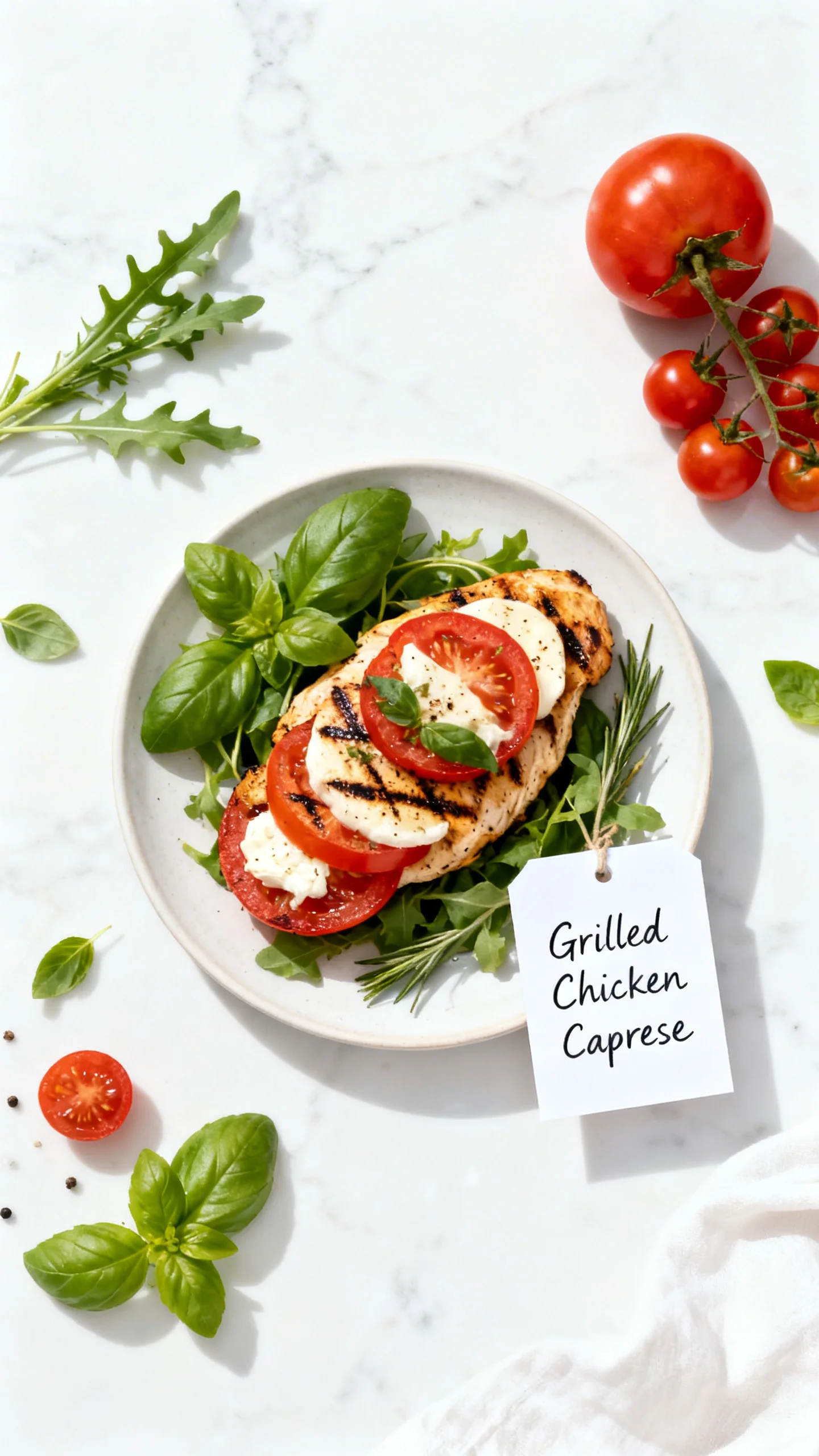 Grilled Chicken Caprese step by step