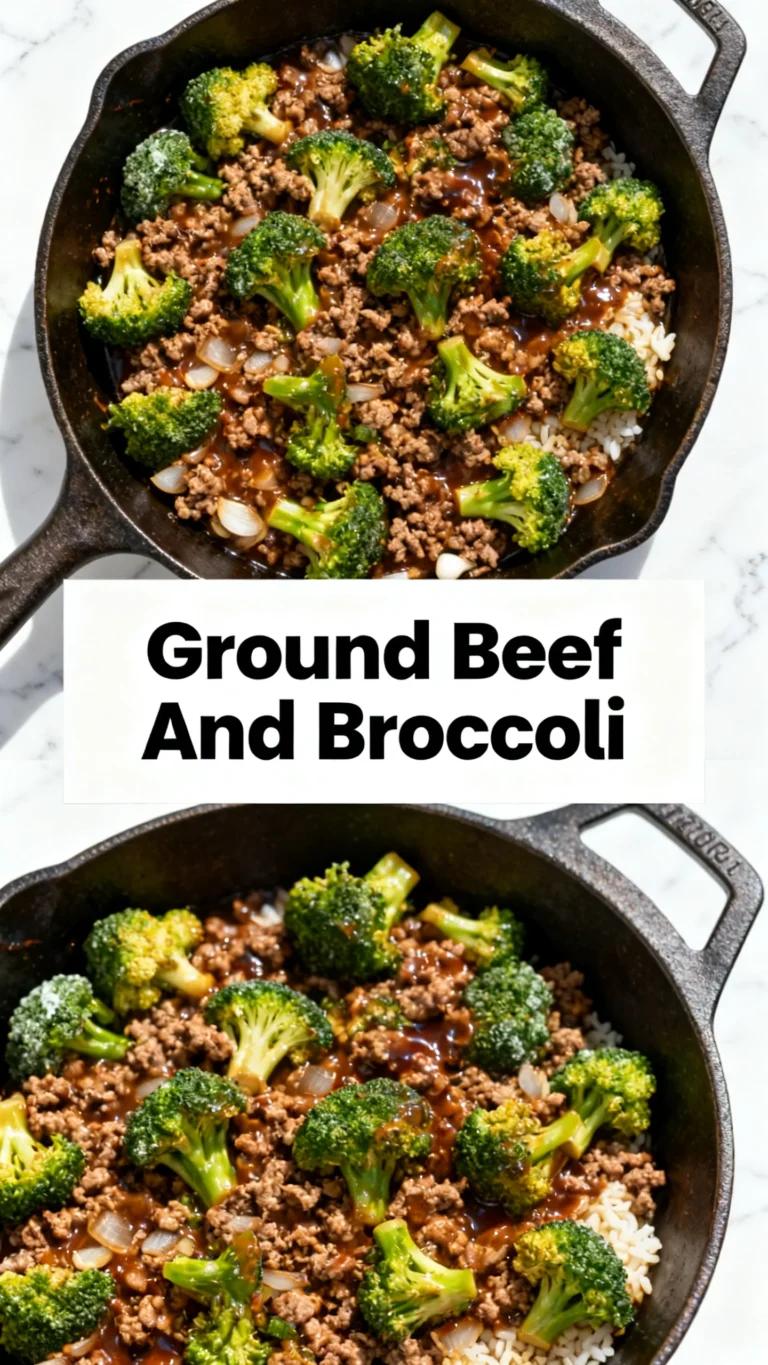 Ground Beef And Broccoli Recipe