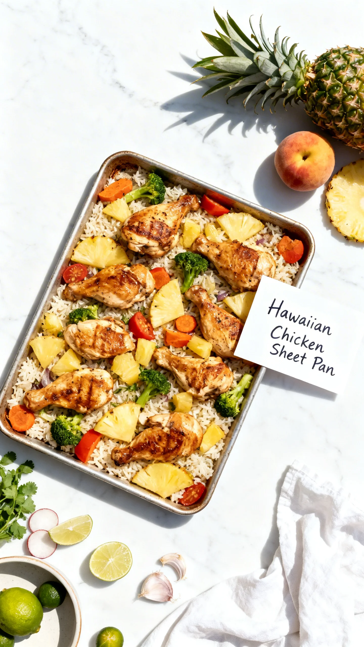 Hawaiian Chicken Sheet Pan step by step