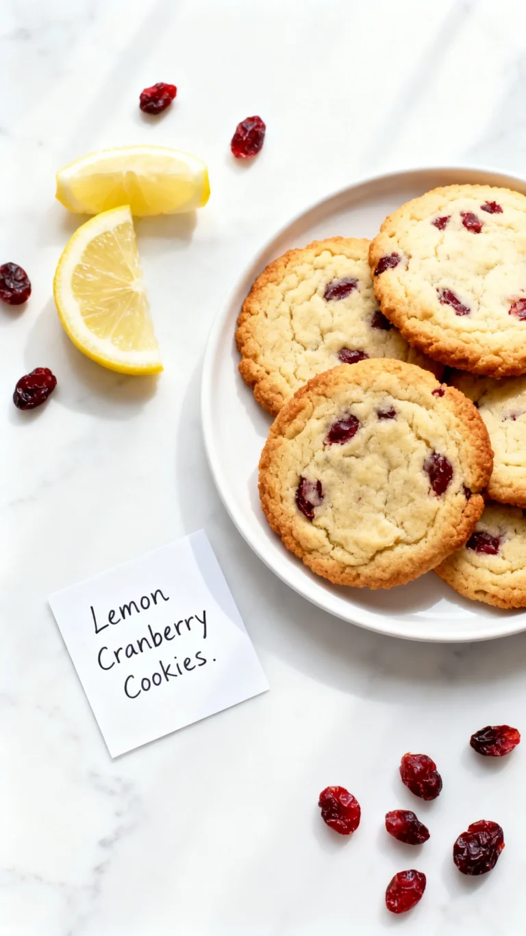 Lemon Cranberry Cookies Recipe