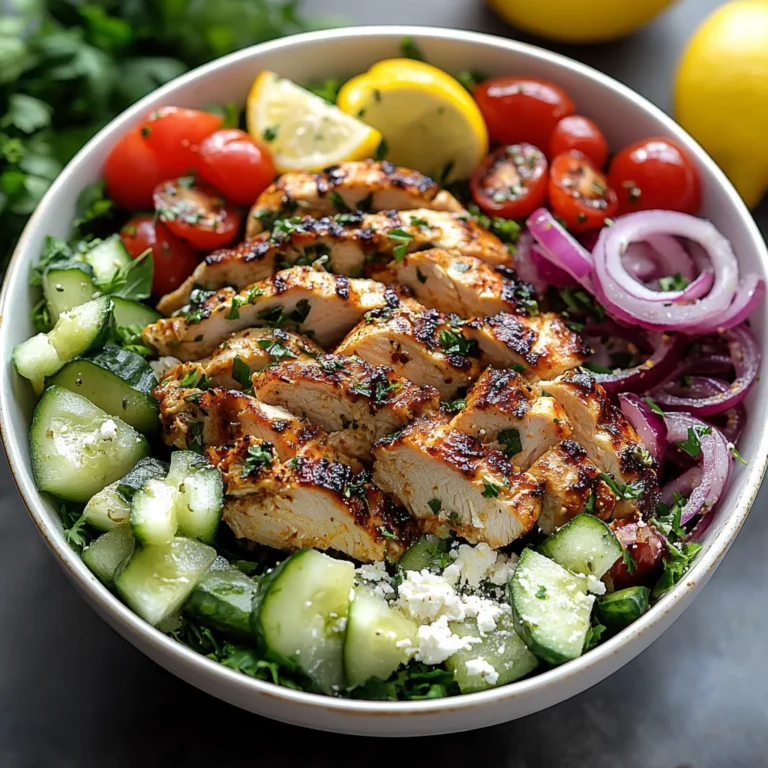 Low-Carb Greek Chicken Bowls: 12g Net Carbs Recipe