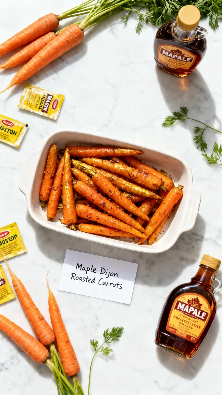 Maple Dijon Roasted Carrots and Apples Recipe