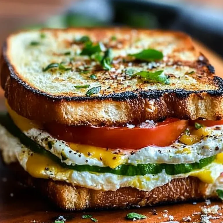 Mediterranean Breakfast Sandwich Recipe