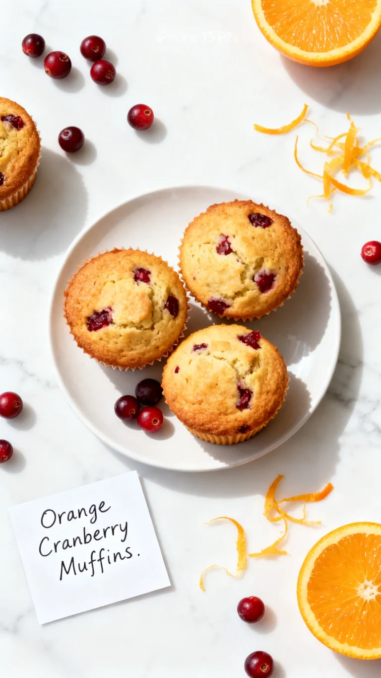 Citrus Orange Cranberry Muffins Recipe