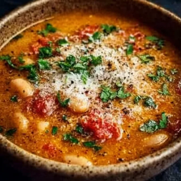 Parmesan Tomato Cannellini Bean Soup Recipe