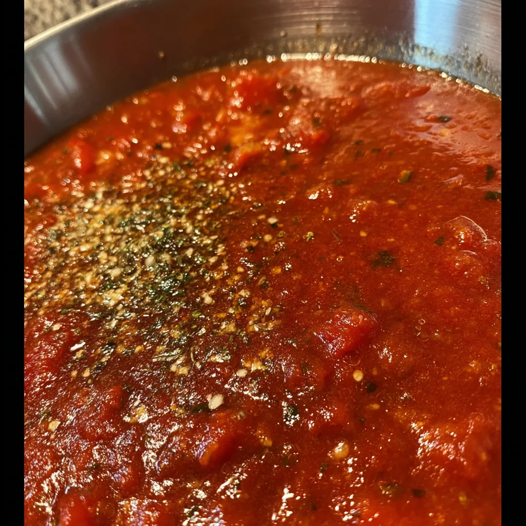 Roasted Tomato & Garlic Marinara step by step