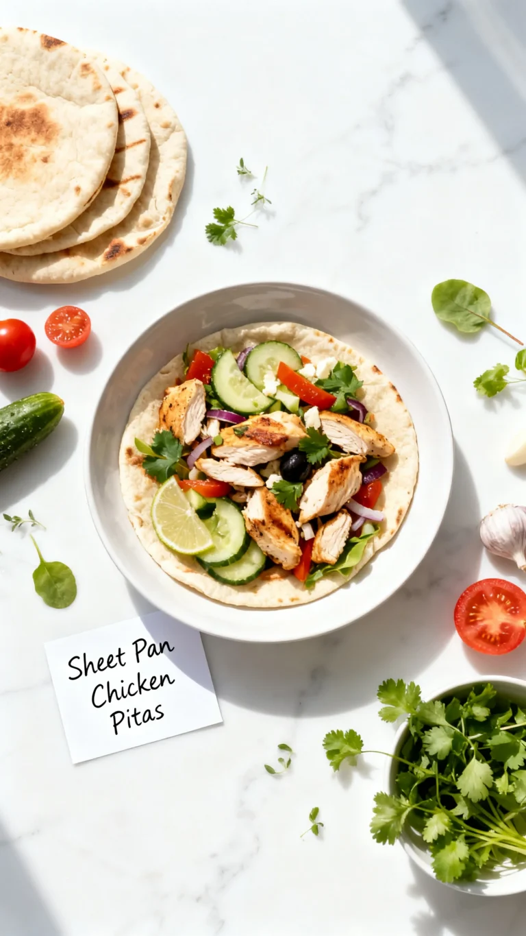 Sheet Pan Chicken Pitas With Herby Ranch Recipe
