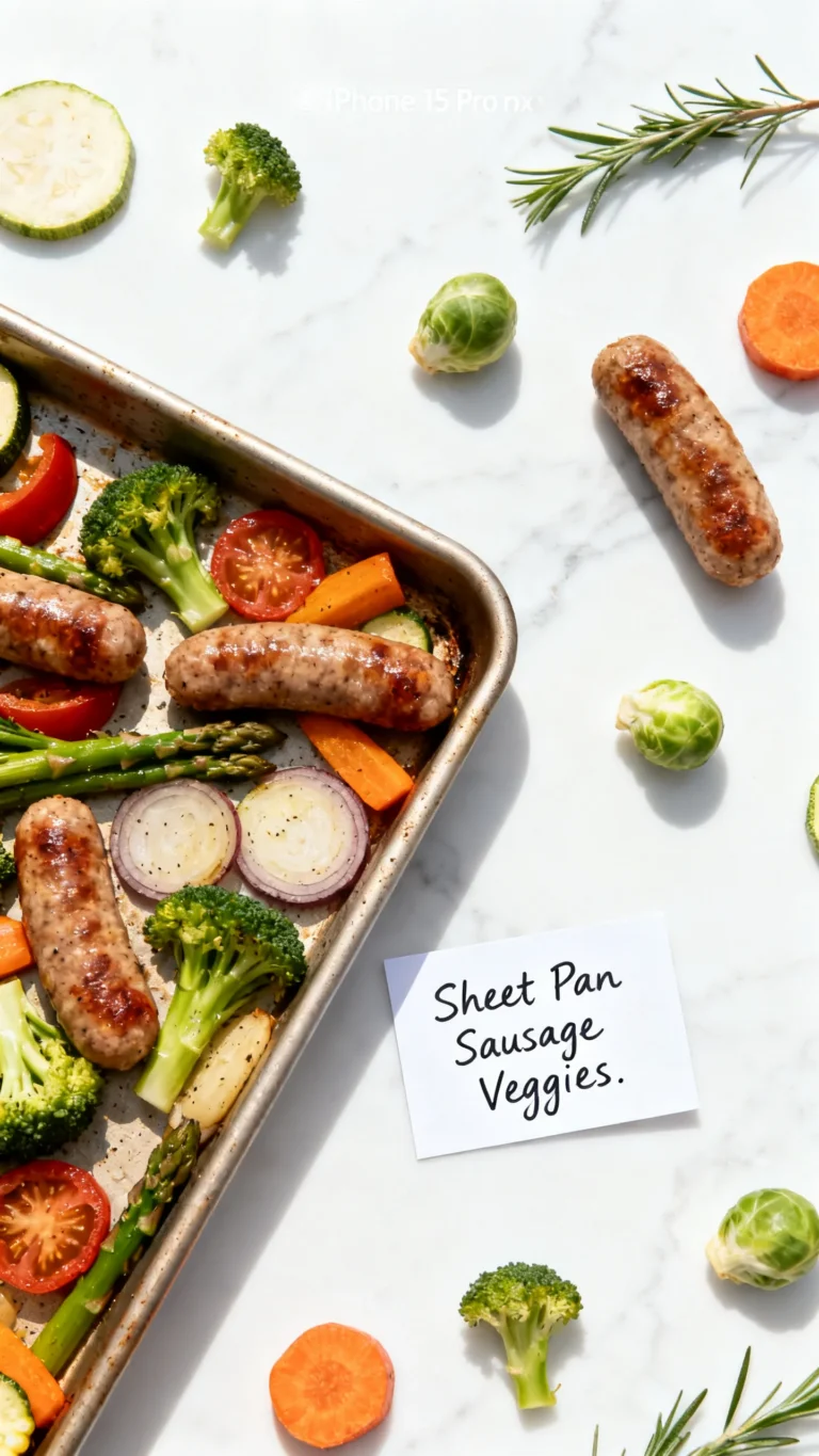Sheet Pan Sausage and Veggies Recipe