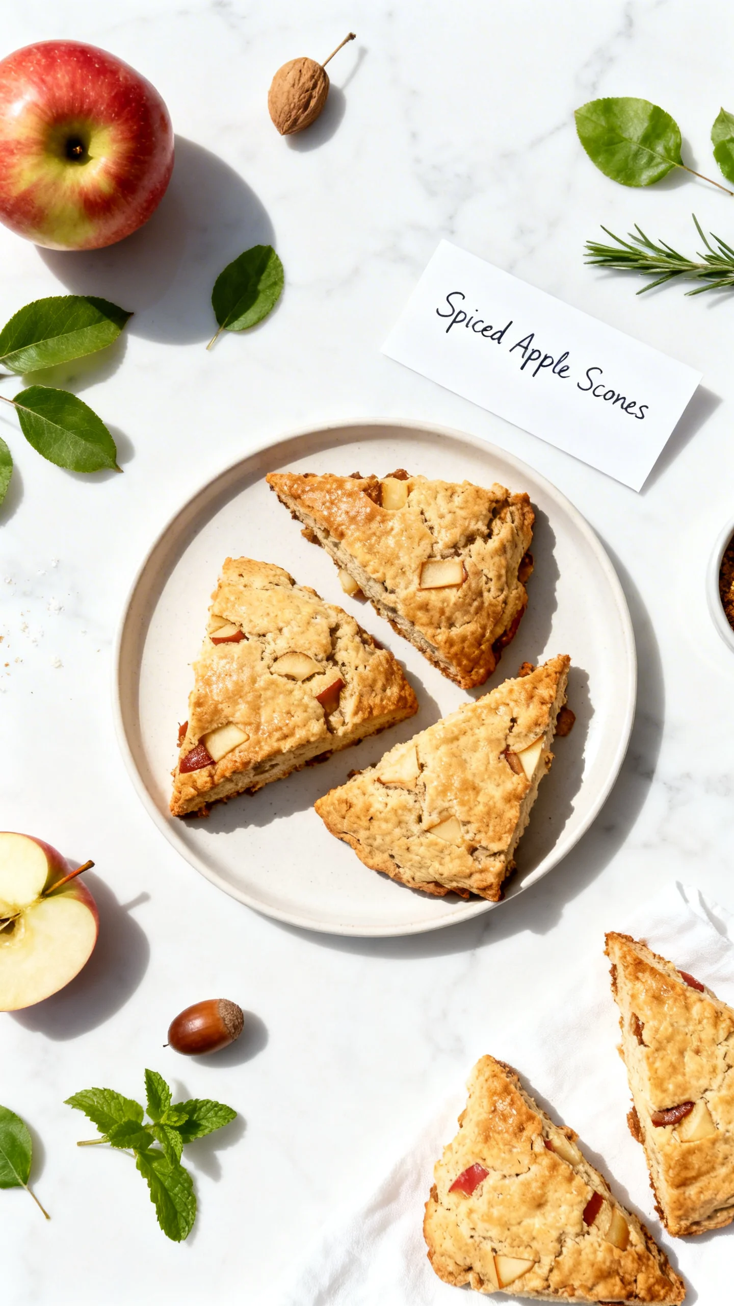Spiced Apple Scones step by step