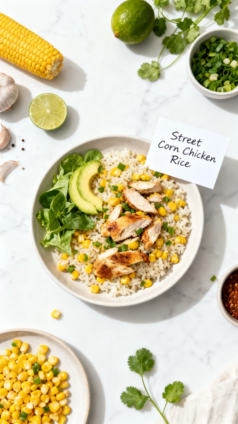 Street Corn Chicken Rice Bowl Recipe