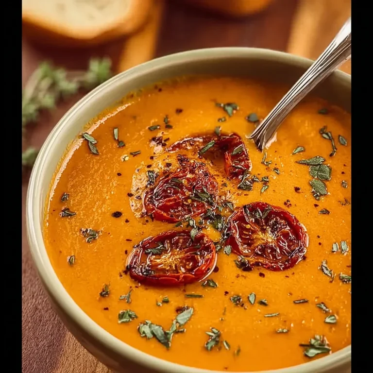 Best Creamy Roasted Garlic Tomato Soup Recipe