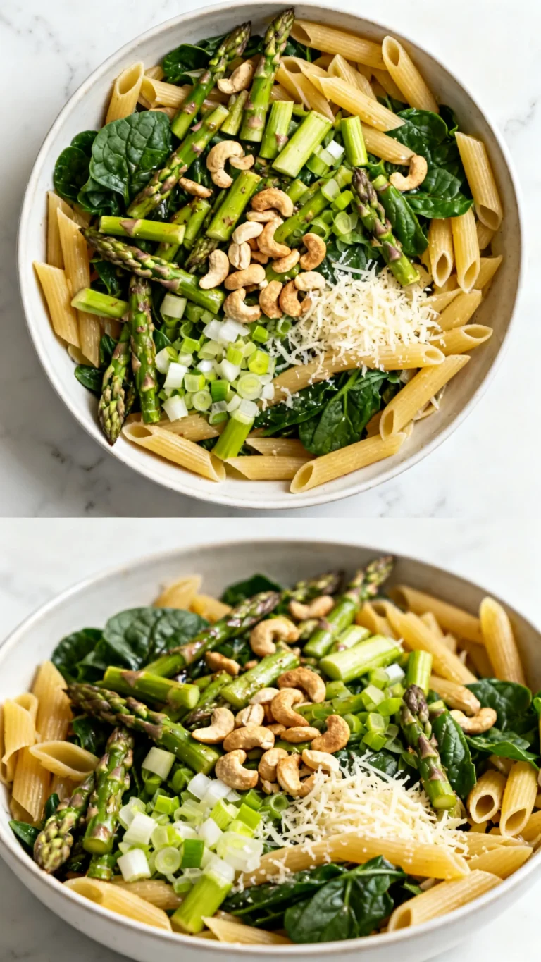 Asparagus-Spinach Pasta Salad Recipe