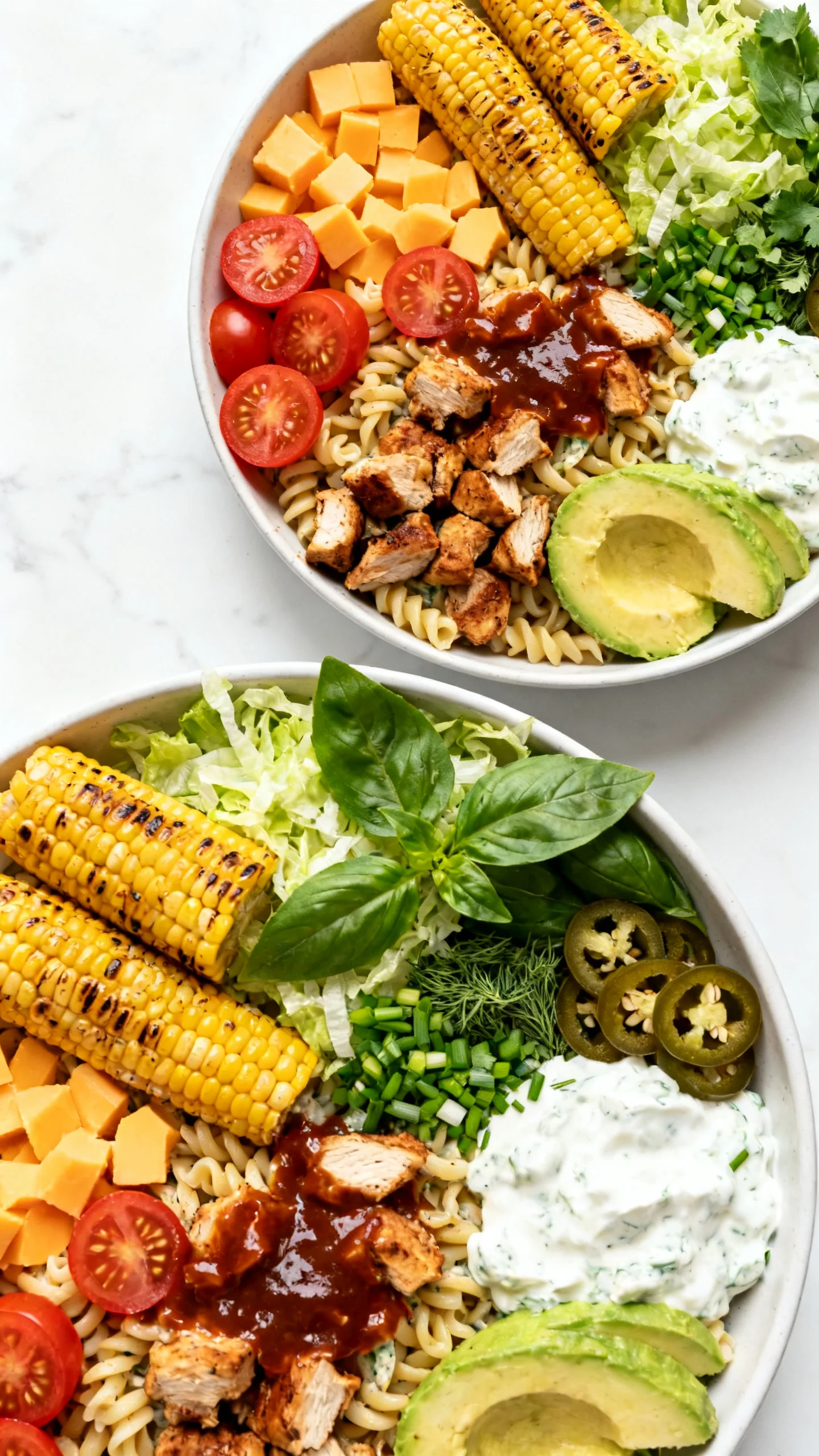 BBQ Chicken Pasta Salad step by step