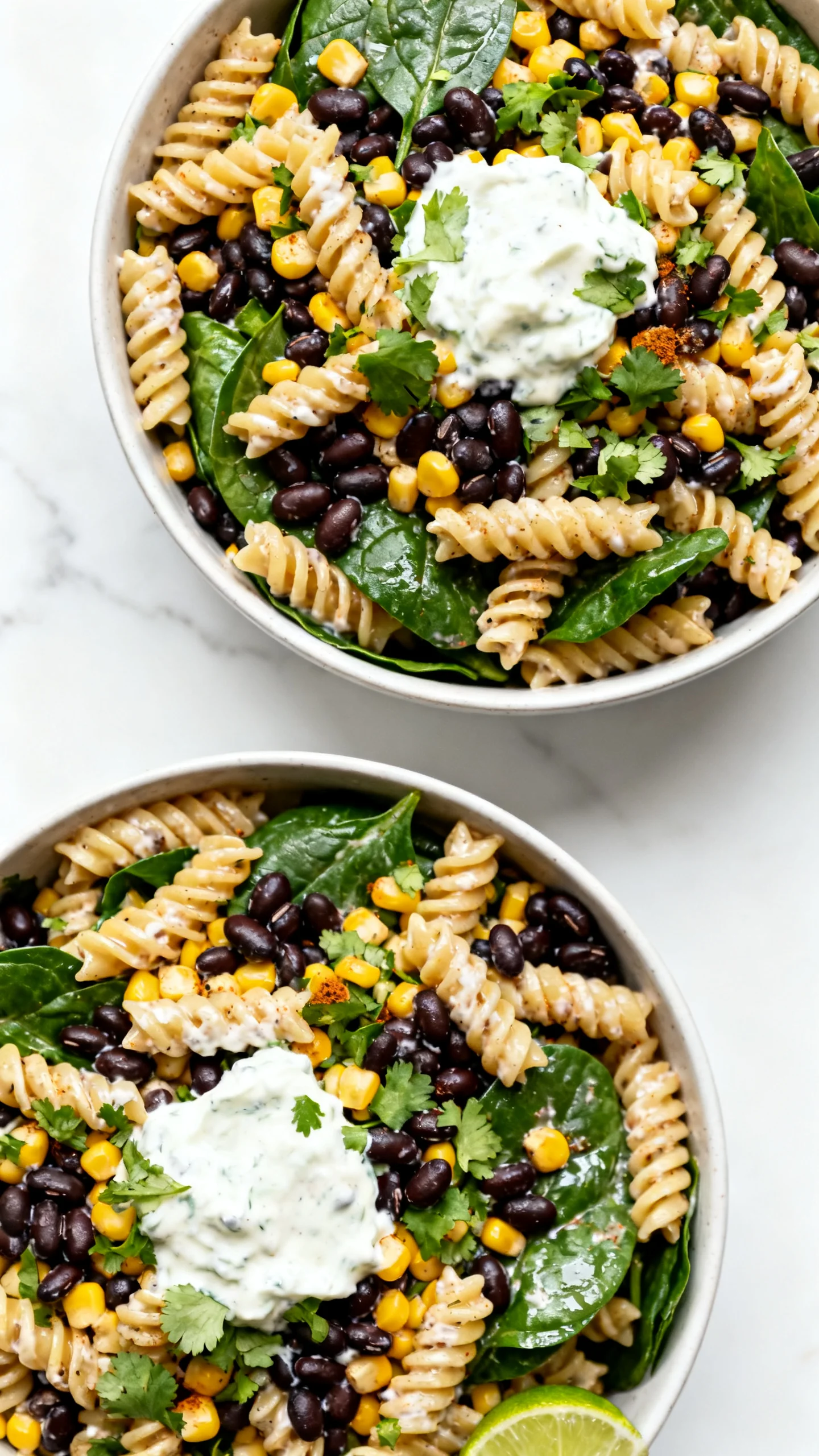 Black Bean Pasta Salad step by step