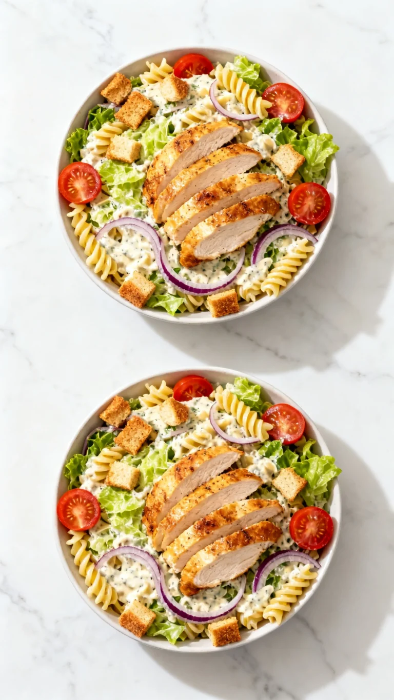 Chicken Caesar Pasta Salad: Best Recipe