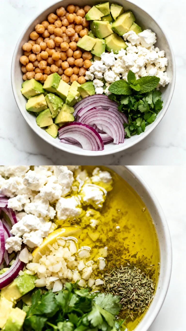 Chickpea Feta Avocado Salad Recipe