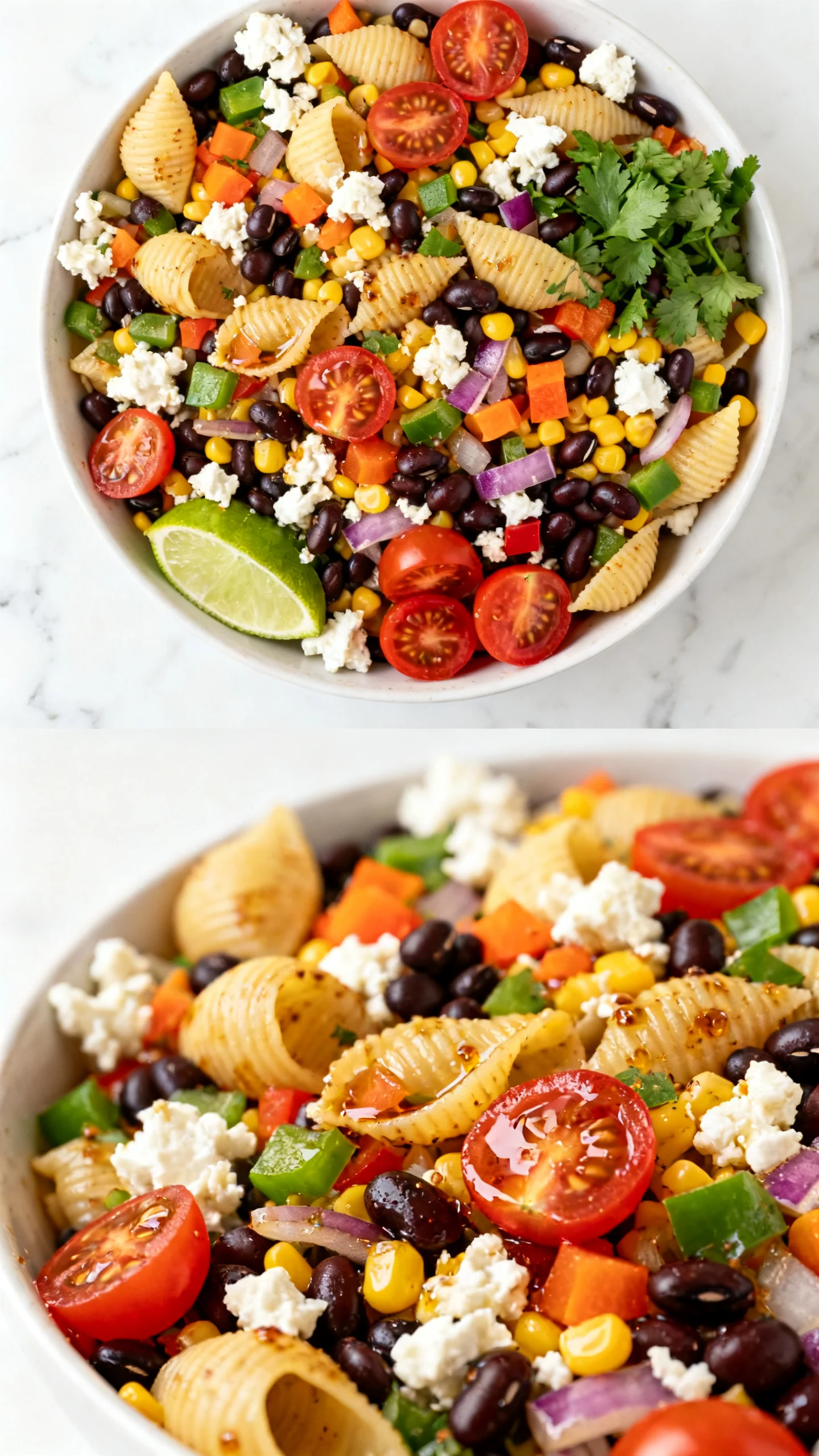 Cowboy Caviar Pasta Salad step by step