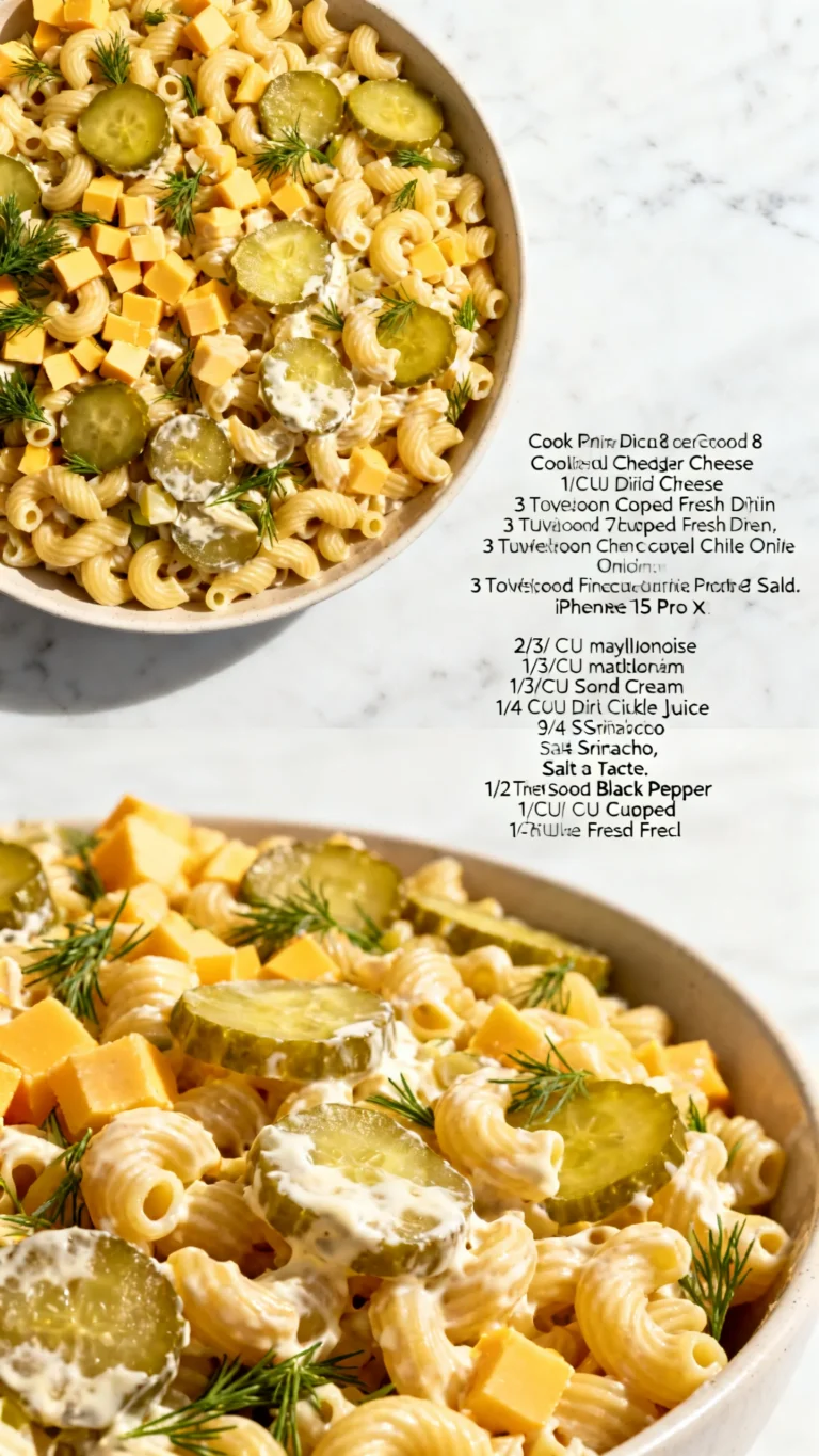 Dill Pickle Pasta Salad Recipe