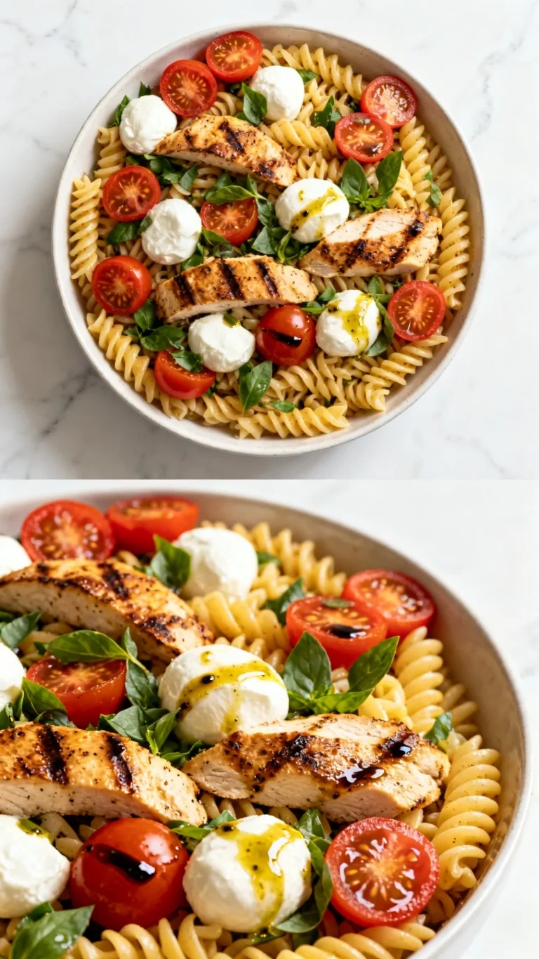 Grilled Chicken Caprese Pasta Salad Recipe