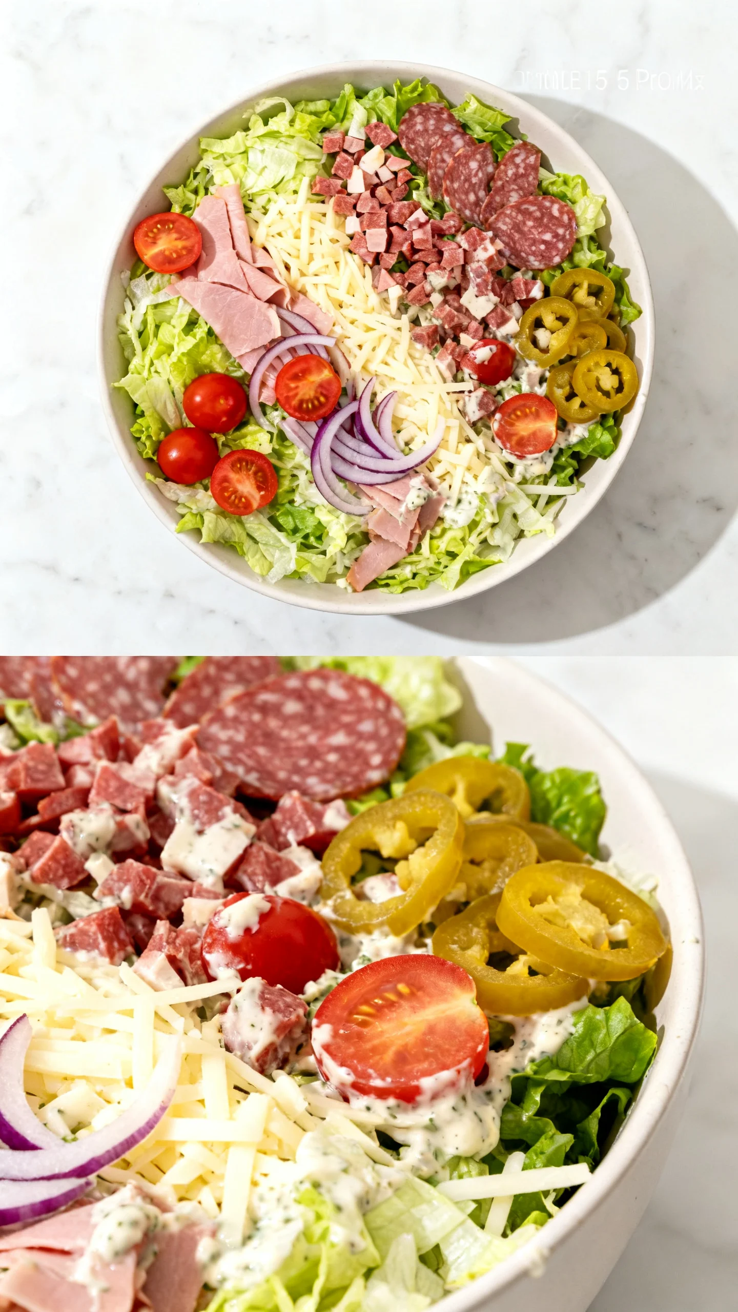Grinder Salad step by step