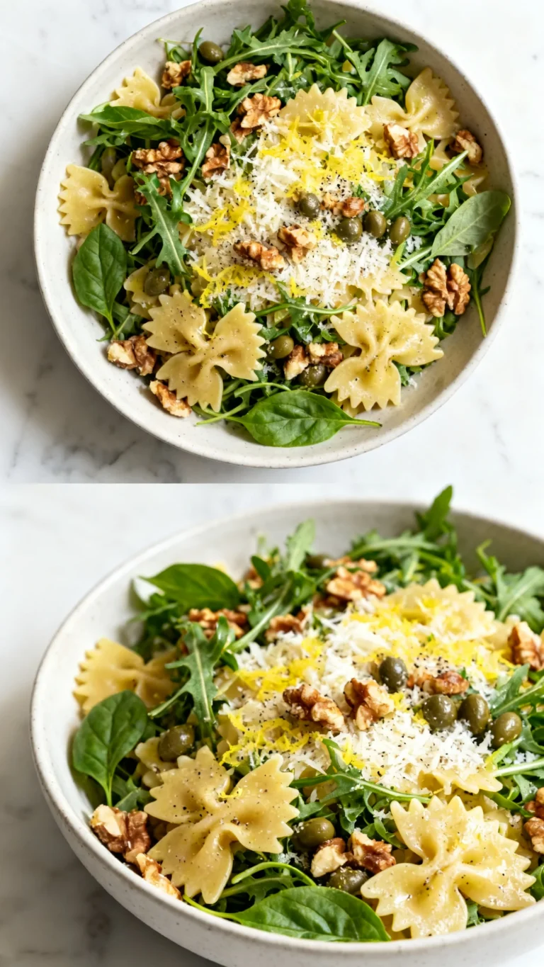 Lemon Arugula Pasta Salad Recipe