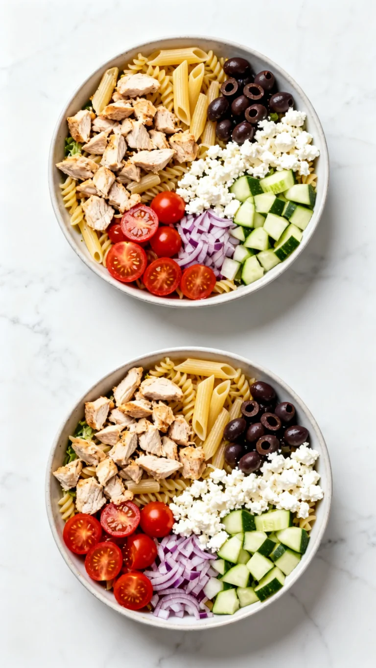 Mediterranean Chicken Pasta Salad Recipe