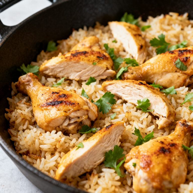 High-Protein Chicken and Rice Skillet